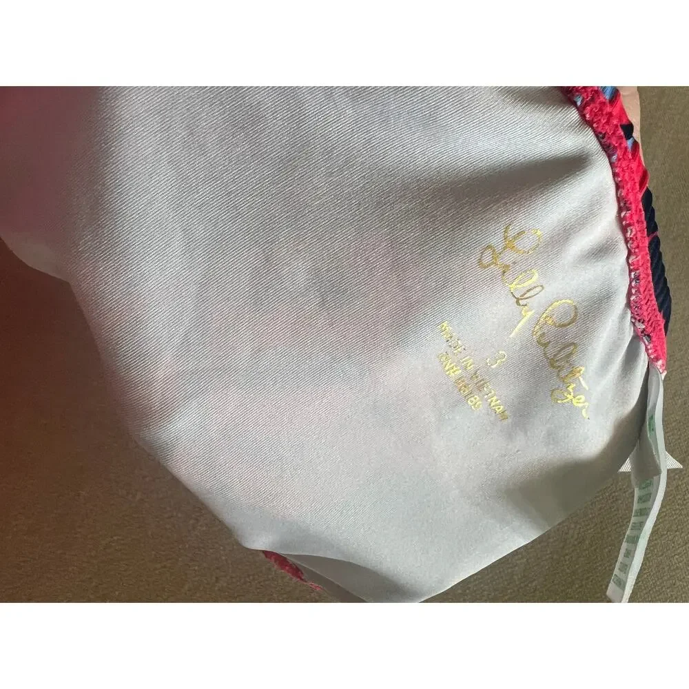 Lilly Pulitzer Bobby Rashguard Set Up Size 3 Ruby Red Heron My Own